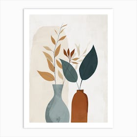 Two Vases, Minimalism, Hygge Art Print