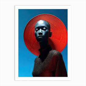 Fashion Fusion Nebula: Afro American Odyssey Art Print