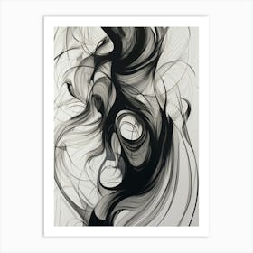 Abstract Smoke Art Print