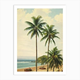 Anjuna Beach Goa India Vintage Art Print