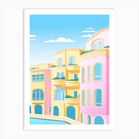 Viareggio, Italy Colourful View 2 Art Print