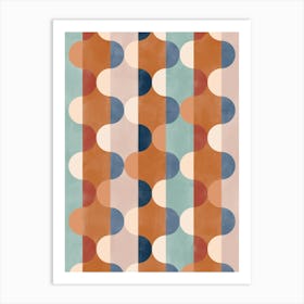 Geometric Mid Century Painting Art Print