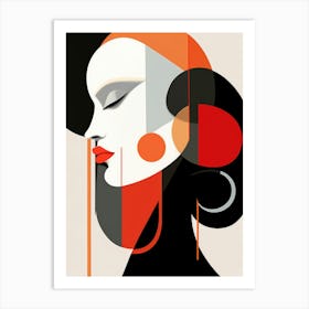 Abstract Portrait Of A Woman 21 Art Print