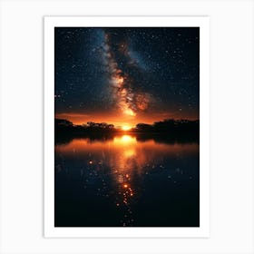 Starry Night Sky 27 Art Print