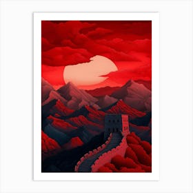 Great Wall Of China Art Print