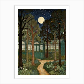 william morris Garden At Night 1 Art Print