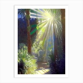 Marrakech Botanical Garden, Morocco Classic Painting Art Print