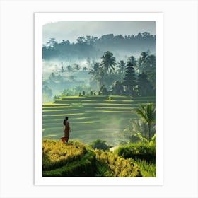 Rice Terraces In Bali Art Print