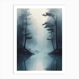 Foggy Forest 1 Art Print