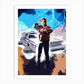 Back To The Future movies 1 Art Print