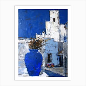 Blue Vase 1 Art Print