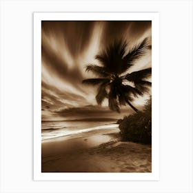 Sunset At The Beach 619 Art Print