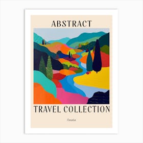 Abstract Travel Collection Poster Croatia 1 Art Print