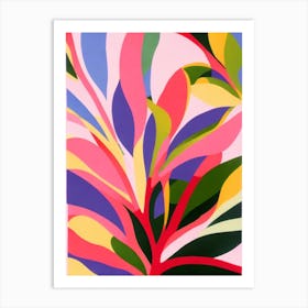 Fiddle Leaf Fig Colourful Illustration Art Print
