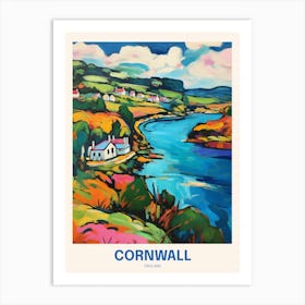 Cornwall England 16 Uk Travel Poster Art Print