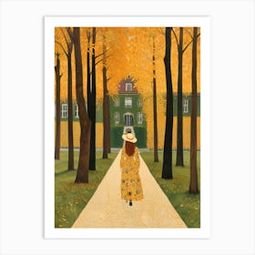 Woman In Yellow Art Print