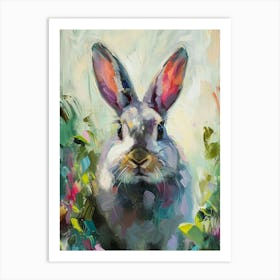 Chinchilla Rabbit Painting 1 Art Print
