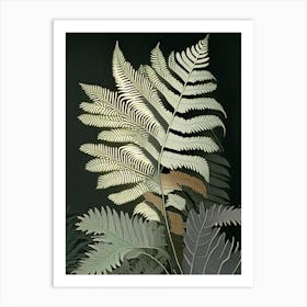 Silver Cloak Fern Rousseau Inspired Art Print