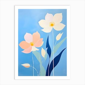 Flowers On A Blue Sky 1 Art Print