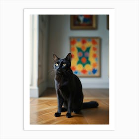 Black Cat 6 Art Print