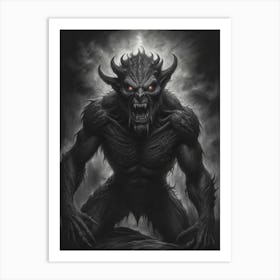 Demons at Midnight Art Print