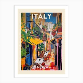 Palermo Italy 4 Fauvist Painting Travel Poster Art Print