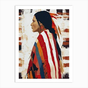 Seminole Simplicity; A Study In Minimalism ! Native American Art Art Print