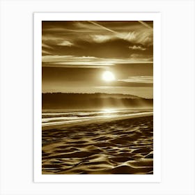 Sunset On The Beach 995 Art Print