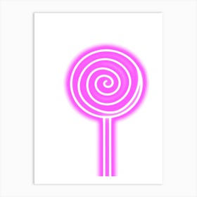 Neon Lollipop Art Print