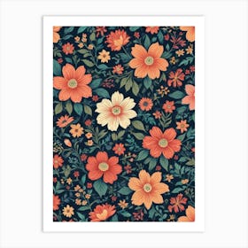 Floral Pattern 8 Art Print