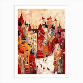 Red City Art Print