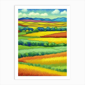 Field Of Yellow Art Print