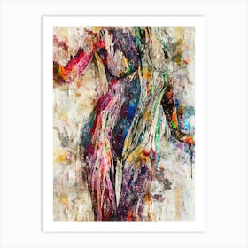 Abstract Of A Woman Art Print