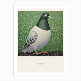 Ohara Koson Inspired Bird Painting Pigeon 4 Poster Art Print