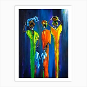 Three African Women 4 Art Print