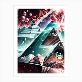 Pyramid Egyptian Art Art Print