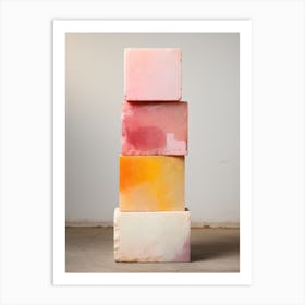 Stacked Soap Blocks, Stones Art Art Print