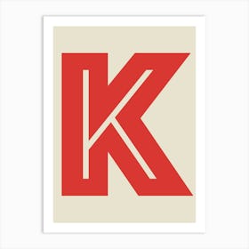 Letter K Art Print