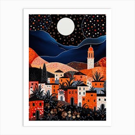 Palermo, Italy, Illustration In The Style Of Pop Art 2 Art Print