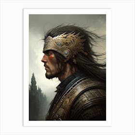 Knight In Armour Art Print