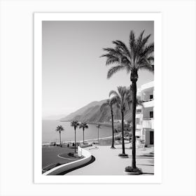 Tenerife, Spain, Black And White Analogue Photography 4 Art Print