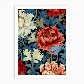 Floral Wallpaper 122 Art Print