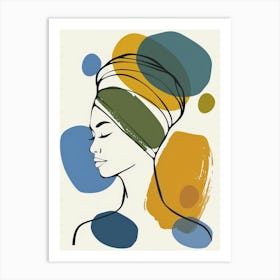 Portrait Of A Woman With A Turban Art Print