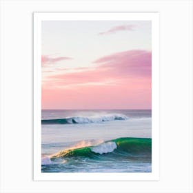 Collaroy Beach, Australia Pink Photography 1 Art Print