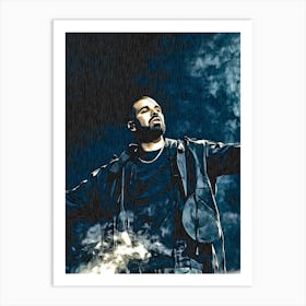 Drake In The Rain Canvas Print Art Print