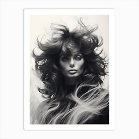 Black And White Photograph Of Sophia Loren 3 Art Print