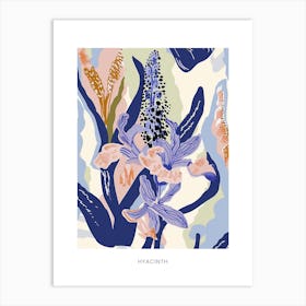 Colourful Flower Illustration Poster Hyacinth 4 Art Print