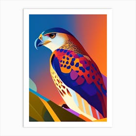 Falcon Pop Matisse 3 Bird Art Print