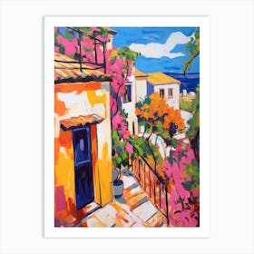 Kusadasi Turkey 3 Fauvist Painting Art Print