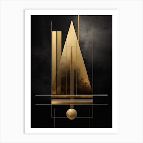 Minimalist Geometry Abstract Illustration 17 Art Print